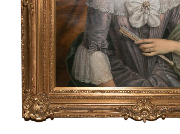  Paire De Grand Portraits époque  XIXe Siècle