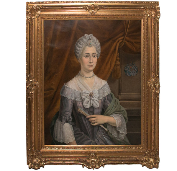  Paire De Grand Portraits époque  XIXe Siècle