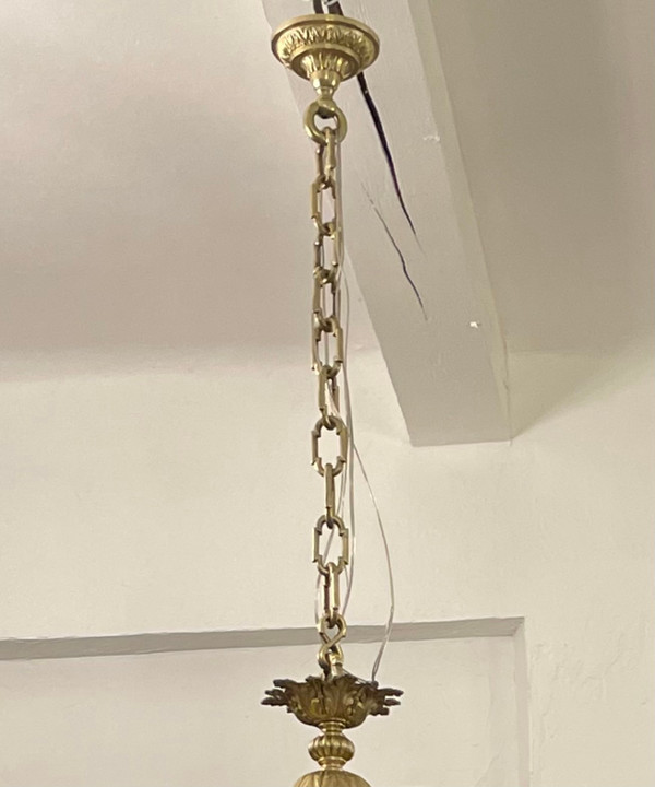 Large Chandelier In Gilt Bronze Napoleon III Period