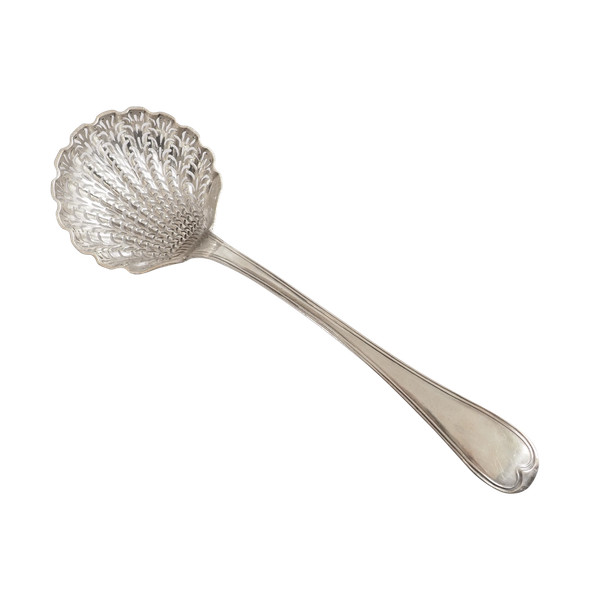 Sprinkling spoon in solid silver Empire period Rooster hallmark - early 19th century