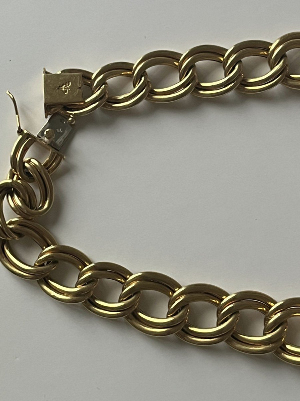 5301- Collier Or Jaune Doubles Maillons