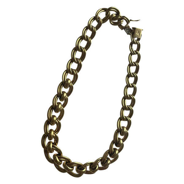 5301- Collier Or Jaune Doubles Maillons