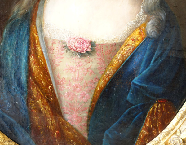 French school of the 18th century, large portrait of Princess of the Blood, Louis XIV period around 1700