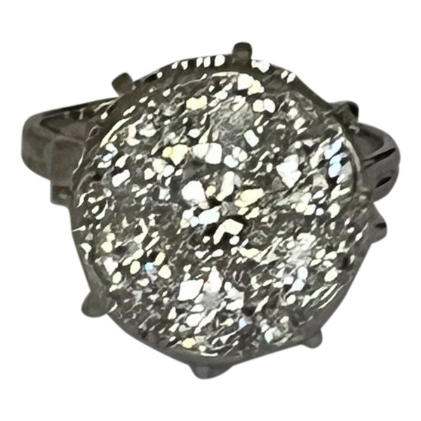 4265- Anello Marguerite Oro bianco Diamanti 1,80 carati