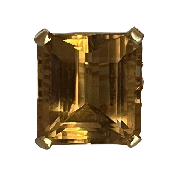 5359- Anello con citrino in filo d'oro giallo da 40 carati