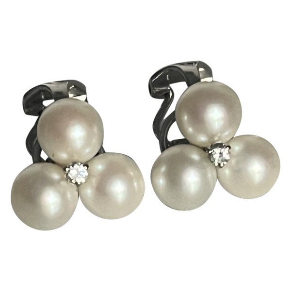 5360 - Orecchini con diamanti in oro bianco