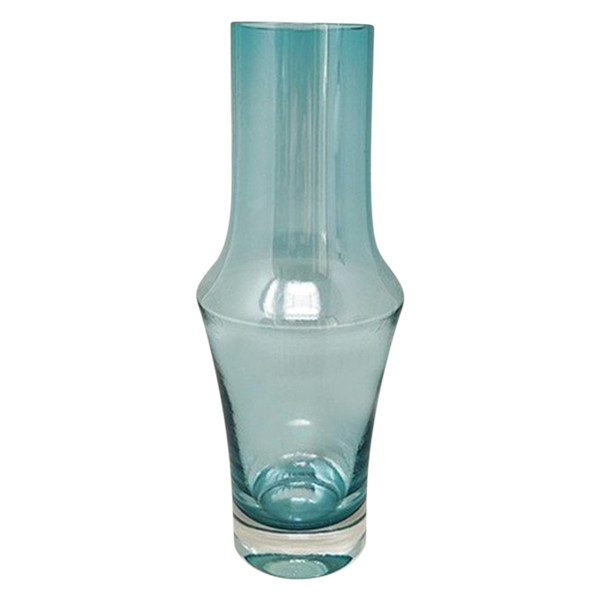 1970s Astonishing Light Blue Vase #1376 by Tamara Aladin Vase for Riihimaki/Riihimaen Lasi Oy
