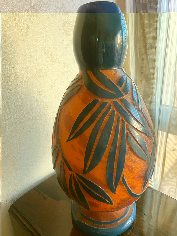 Vase signed Degué