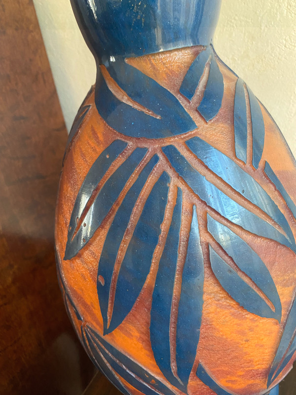 Vase signed Degué