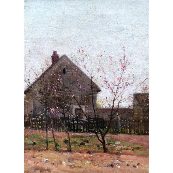 Henri Émile de SACHY, Frühlingslandschaft