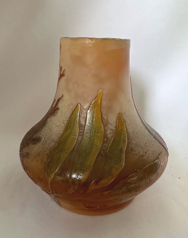 Vase aus Glaspaste Legras