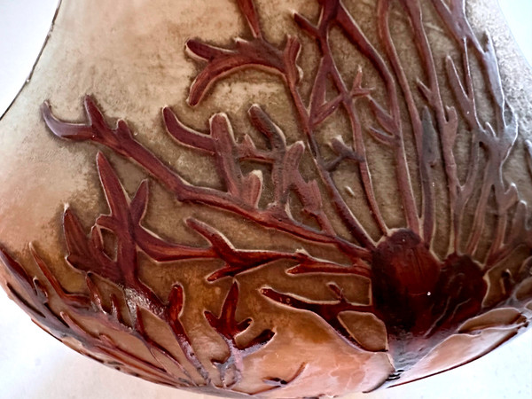 Vase aus Glaspaste Legras