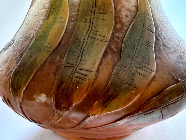 Vase aus Glaspaste Legras