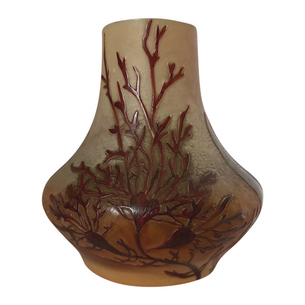 Vase aus Glaspaste Legras
