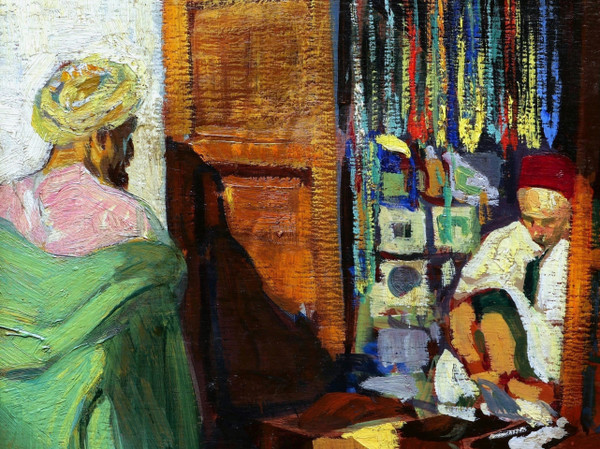José CRUZ-HERRERA, Lively store in the Medina of Fez