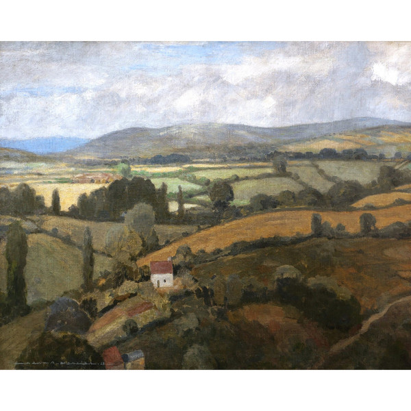 Jean Adrien MERCIER, Paesaggio della pianura della Loira