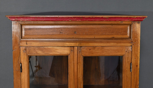 Vetrinetta in teak massiccio, India - Inizio XX secolo