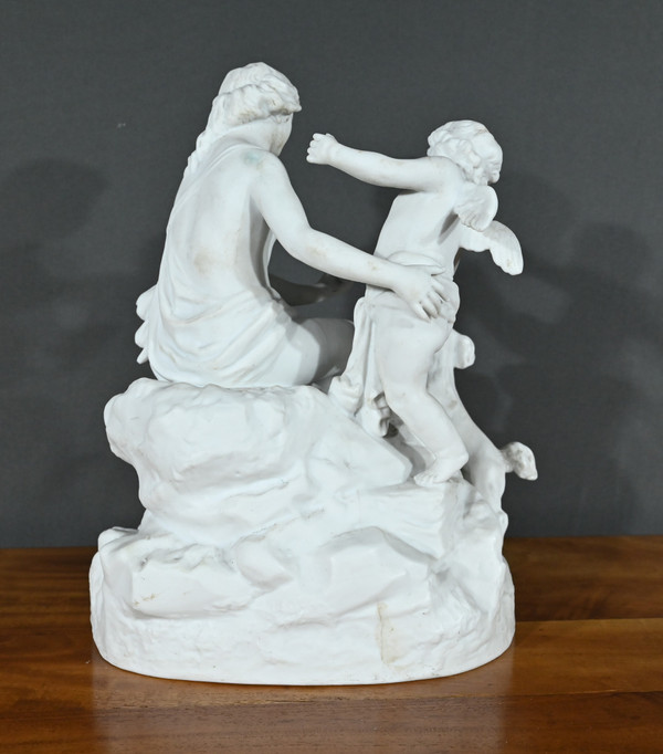 Scultura in biscuit "Venere e Amore" - Fine XIX secolo