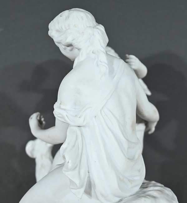 Scultura in biscuit "Venere e Amore" - Fine XIX secolo