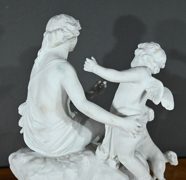 Scultura in biscuit "Venere e Amore" - Fine XIX secolo