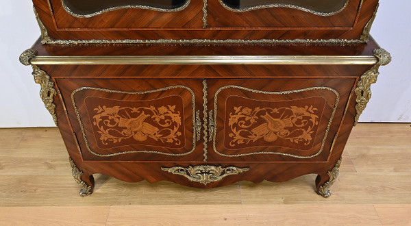 Bibliothèque deux-corps, style Louis XV – Fin XIXe