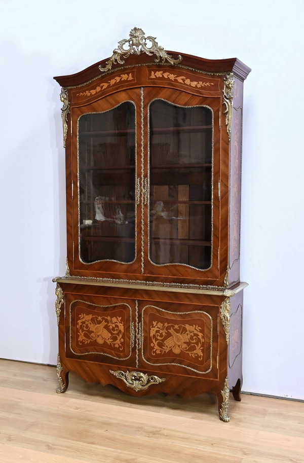 Bibliothèque deux-corps, style Louis XV – Fin XIXe