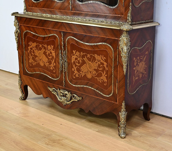 Bibliothèque deux-corps, style Louis XV – Fin XIXe