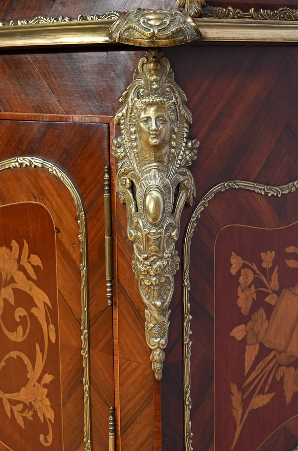 Bibliothèque deux-corps, style Louis XV – Fin XIXe