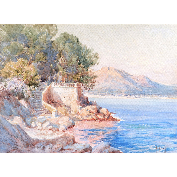 Émile Charles APPAY, Meeresküste in Saint-Jean-Cap-Ferrat