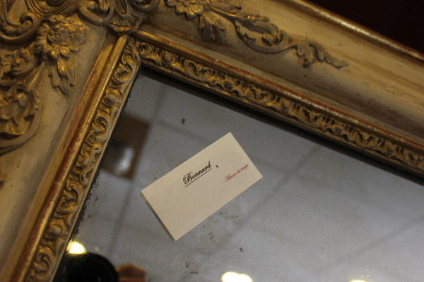 Antique Rectangle Mirror, Gilding and Patina, Mercury Ice 78 X 106 Cm