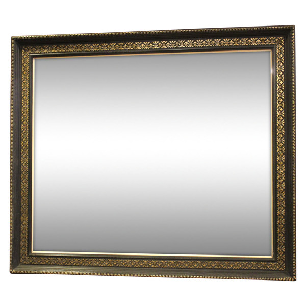 69 X 80 Cm, Miroir Rectangle Napoléon III, Noir Et Or 