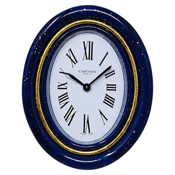 Pendulette de réveil Cartier des années 1980. Fabriqué en Suisse