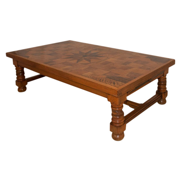 Table Basse en noyer époque Fin XIXe Siècle