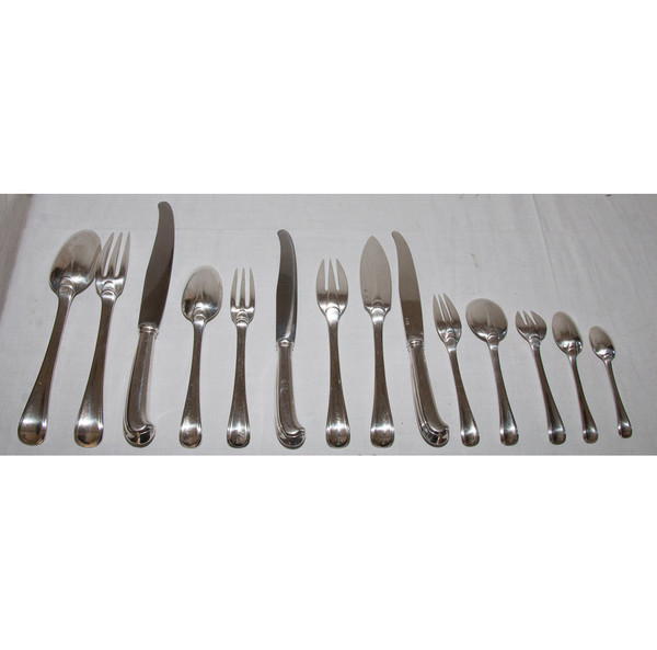Puiforcat - Set da casa Mazarin in argento massiccio 183 pezzi