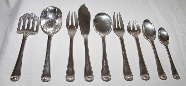 Puiforcat - Set da casa Mazarin in argento massiccio 183 pezzi
