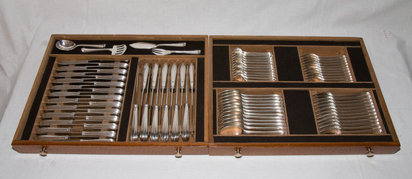 Puiforcat - Set da casa Mazarin in argento massiccio 183 pezzi
