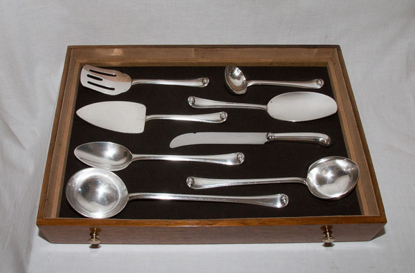 Puiforcat - Set da casa Mazarin in argento massiccio 183 pezzi