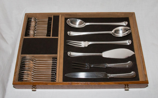 Puiforcat - Set da casa Mazarin in argento massiccio 183 pezzi