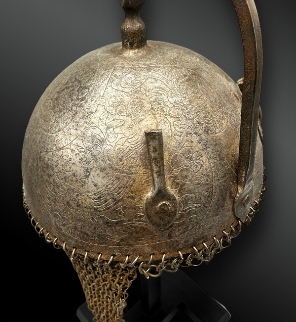 ORIENTALER HELM namens kulah khud - Osmanisches Reich, Qâdjâr, Iran - 19. Jahrhundert