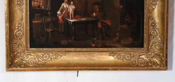Genre Scene Oil on panel Late 18th century
