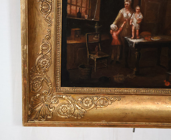 Genre Scene Oil on panel Late 18th century