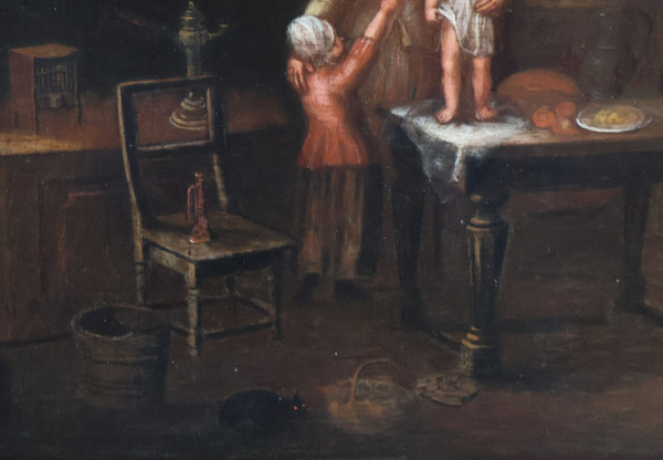 Genre Scene Oil on panel Late 18th century