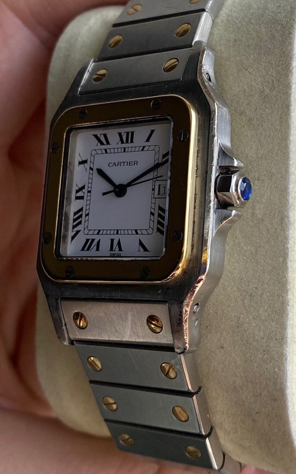 CARTIER, Santos de Cartier, acciaio e oro