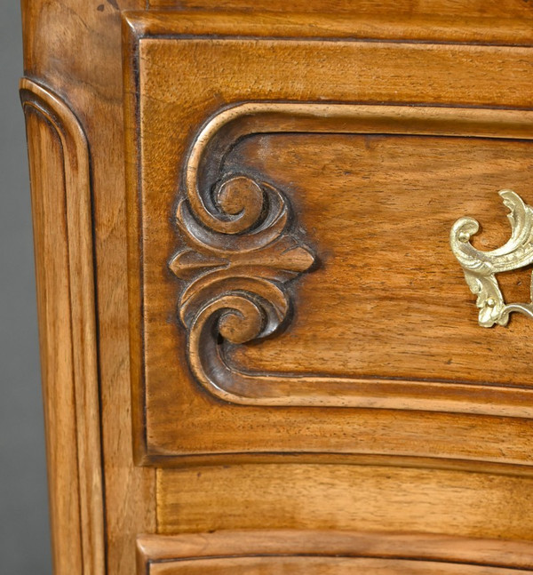Commode Sauteuse Arbalète en Noyer, style Louis XV – Début XXe