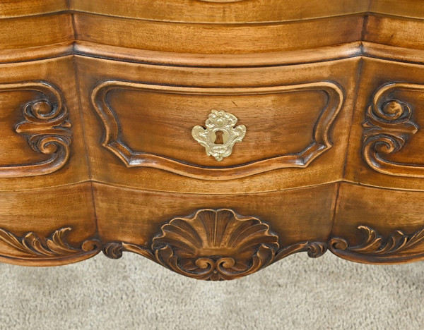 Commode Sauteuse Arbalète en Noyer, style Louis XV – Début XXe