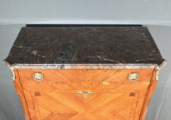 Segretaria con timbro in palissandro, stile Transizione - 1900