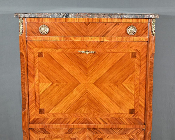 Segretaria con timbro in palissandro, stile Transizione - 1900