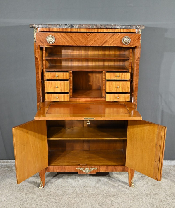 Segretaria con timbro in palissandro, stile Transizione - 1900