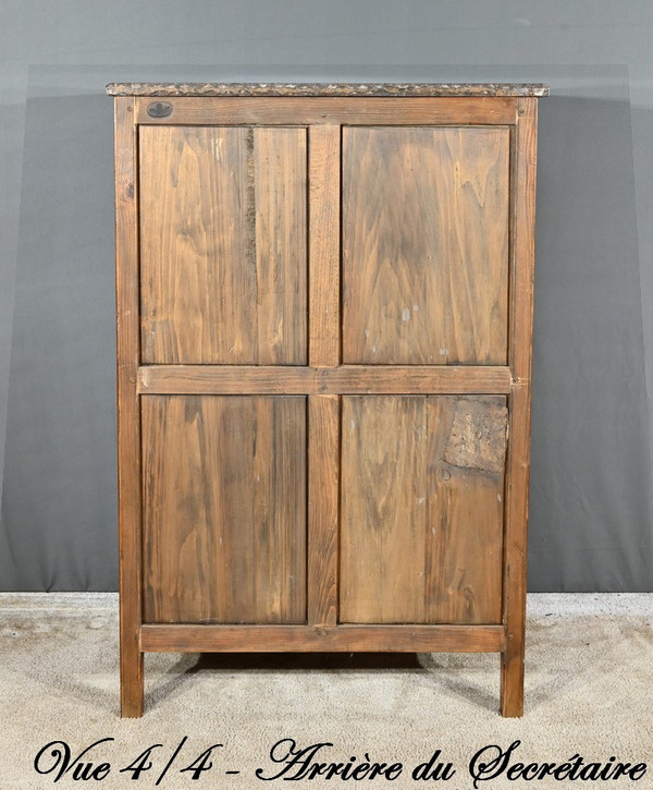 Segretaria con timbro in palissandro, stile Transizione - 1900