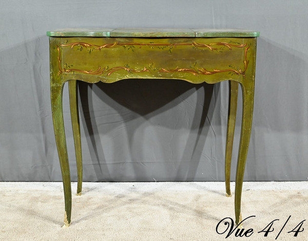 Petite Coiffeuse en Chêne Peint, style Louis XV – Fin XVIIIe